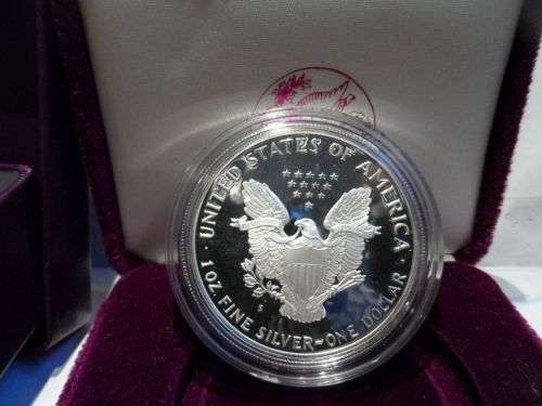 Silver American Eagle 1986 liberty one dollar proof