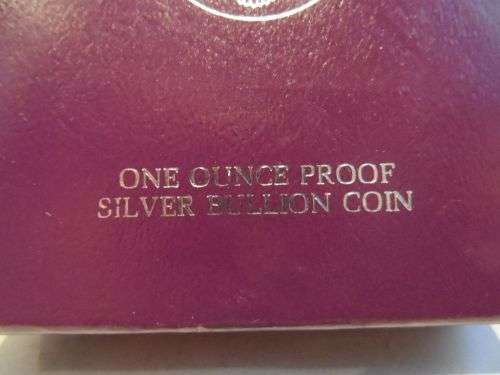 Silver American Eagle 1986 liberty one dollar proof