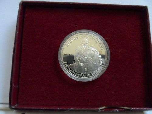 proof silver commemorative half dollar 1732-1982