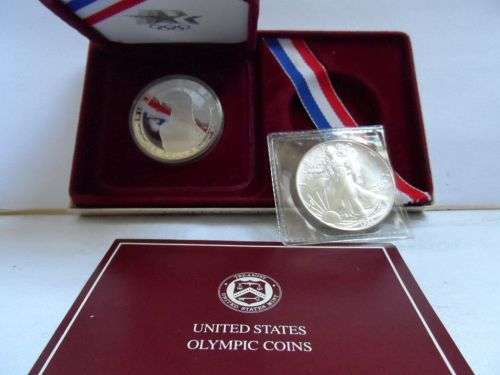 united states 2 silver 1 oz proof coins 1988 olympics