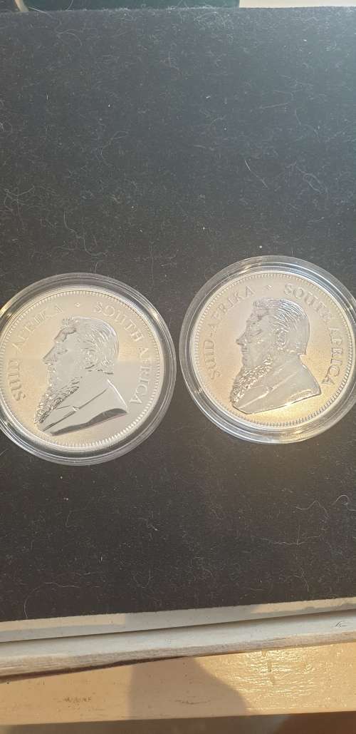 Two Silver 2017 kruger rands encapsulated
