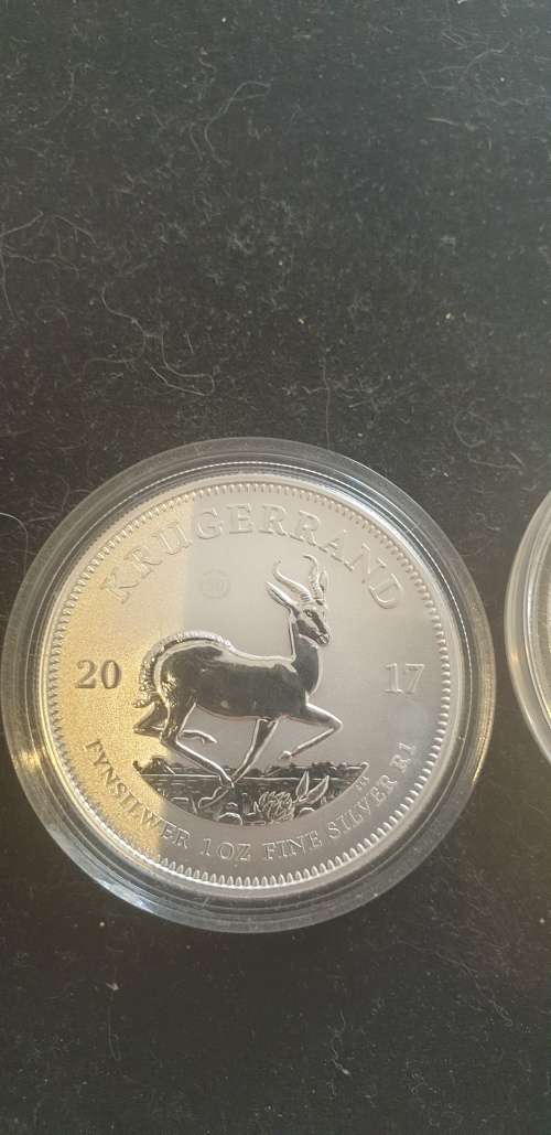 Two Silver 2017 kruger rands encapsulated