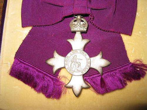 M.B.E. Early issue in original box