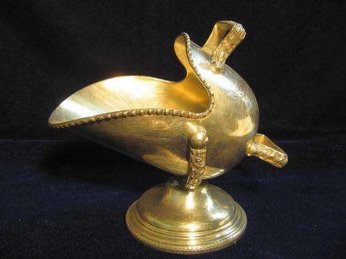 Silver plated sugar scuttle