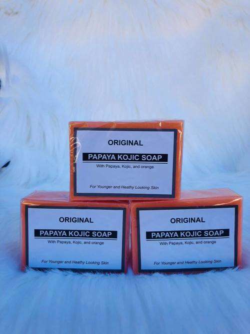 Original Kojic Papaya Skin Lightening Soap- 135g x 3