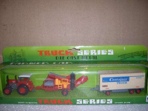 Tractor with Double Trailer (Scale 1/72) Die Cast Gift Pack