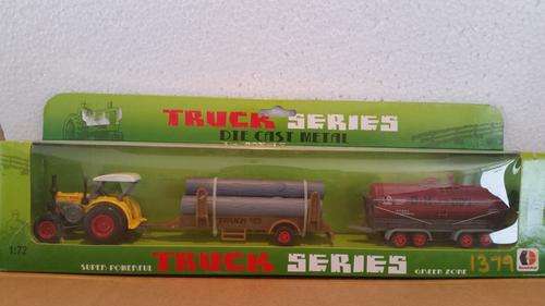 Tractor & Double Trailer Gift set 2 - Scale 1:72