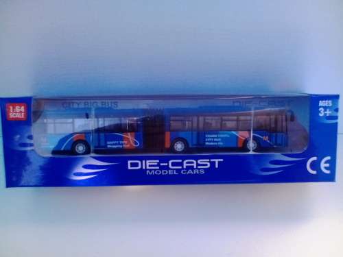 City Big Bus:Pull-Back Motor -Diecast