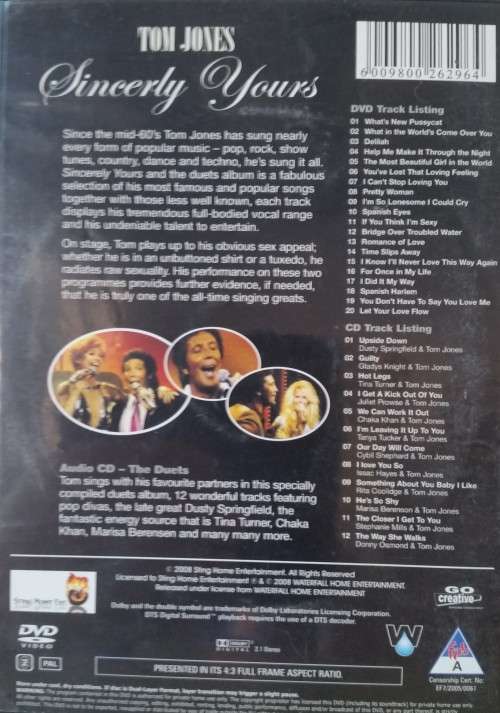 Tom Jones - Sincerely Yours