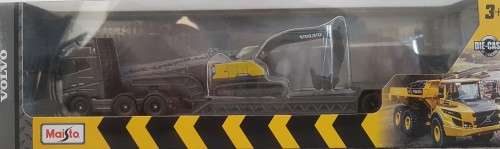 Volvo FH16 with Volvo EC220E Escavator with Bucket