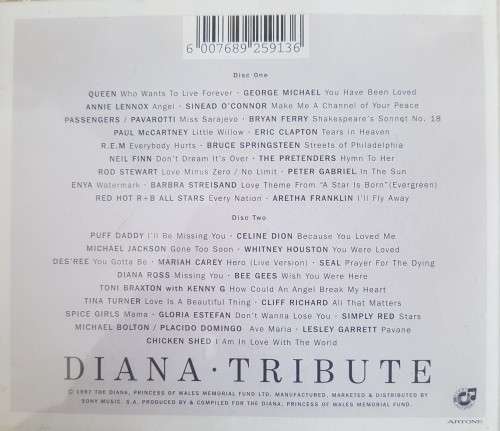 Diana Princess of Wales - Tribute - Various Artist (2 CD)
