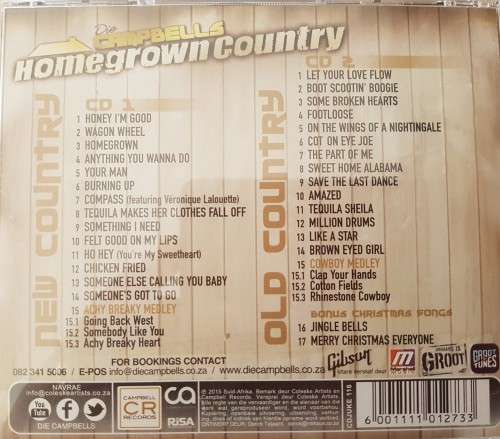 Campbells - Homegrown Country ( 2 Disk CD)