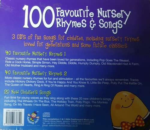 100 Favourite Nursery Rhymes & Songs (3 CD Set)