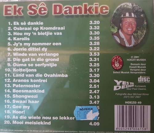 Francois Hayes - Ek se dankie