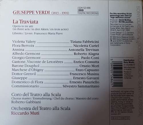 La Traviata - Live Recording (2 CD Set)