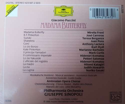 Madam Butterfly (3 CD Set)