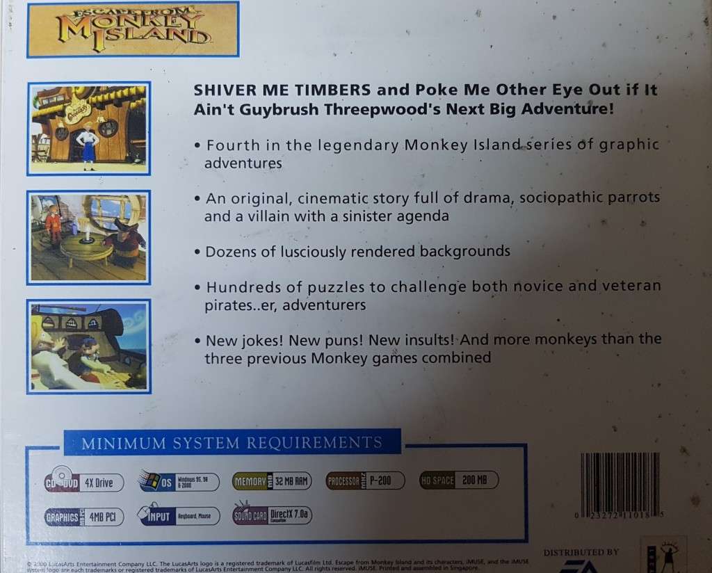 GAME: Escape from Monkey Island (2 Disk)