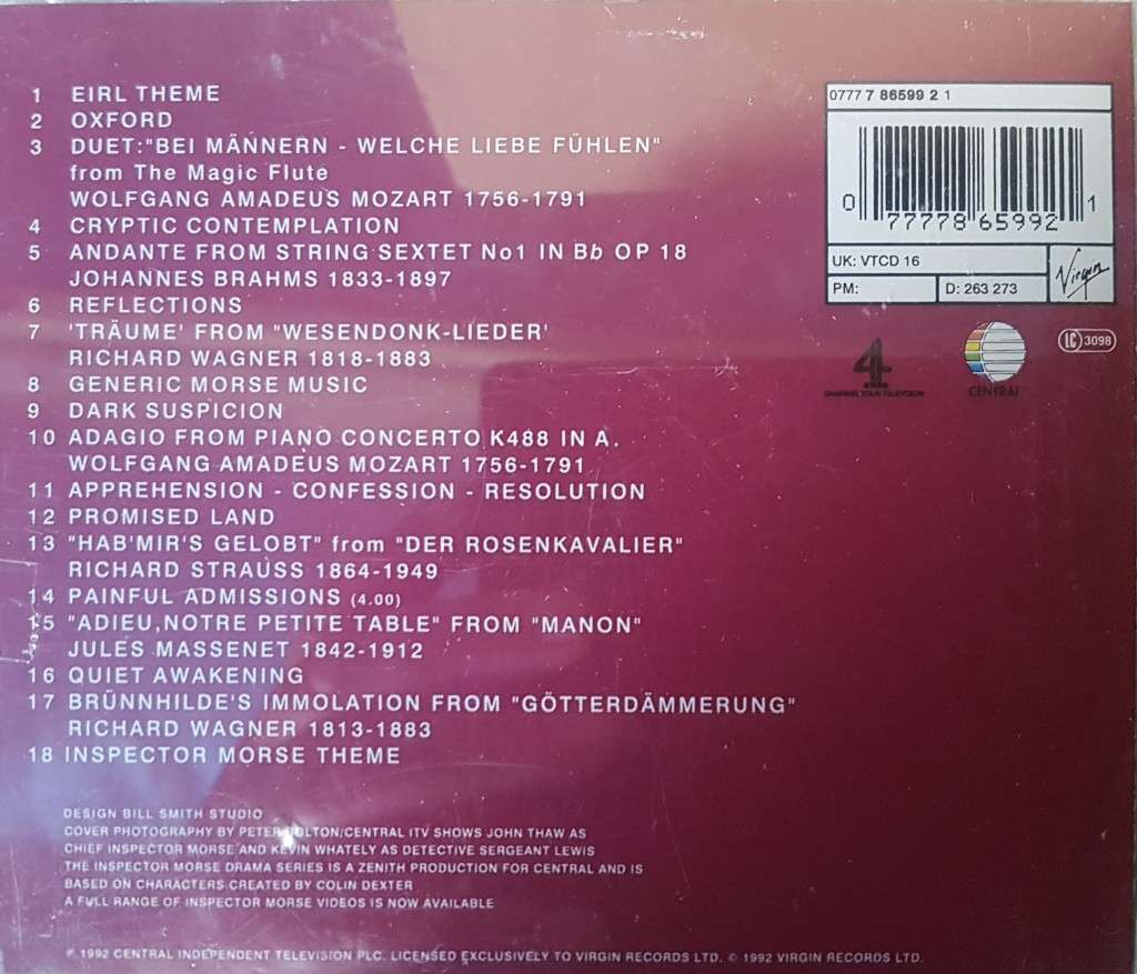 Inspector Morse Volume 3- Original Music from the ITV Series by Barrington Pheloung