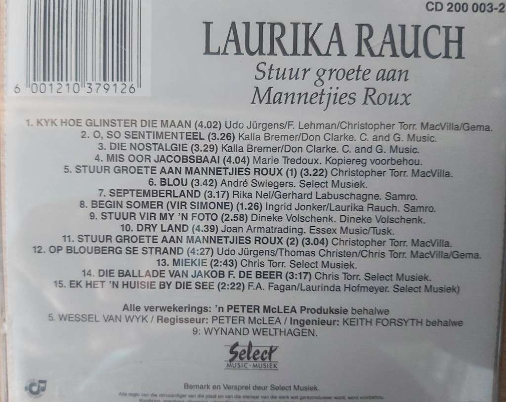 Laurika Rauch - Stuur groete aan Mannetjies Roux