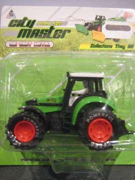 Auction: Die Cast Farm Tractor - Green