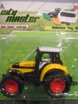 Auction: Die Cast Farm Tractor - Yellow