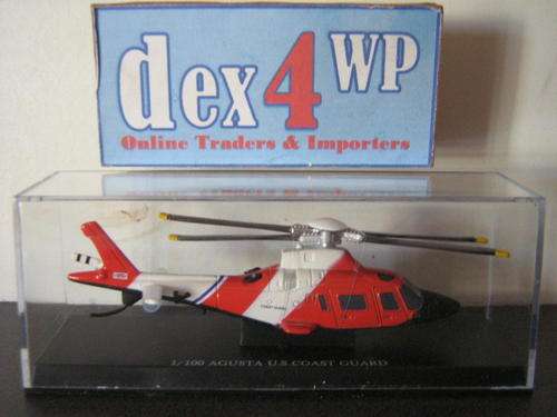 Auction: Die Cast : Die Cast : Helicopter - Agusta U.S. Coast Guard - Scale 1/100