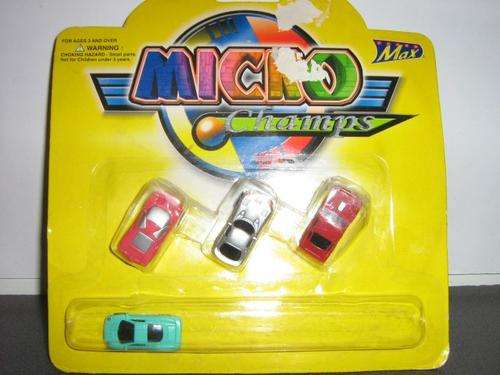 Micro Champs - 4 car set - Diecast