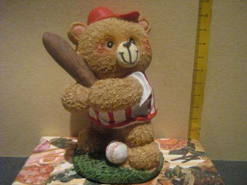 Ornament (Ceramic) - Bear (with bassball bat)
