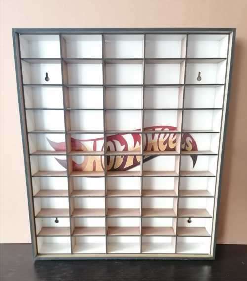 Hotwheels 1/64 scales display rack. Takes 50 cars.