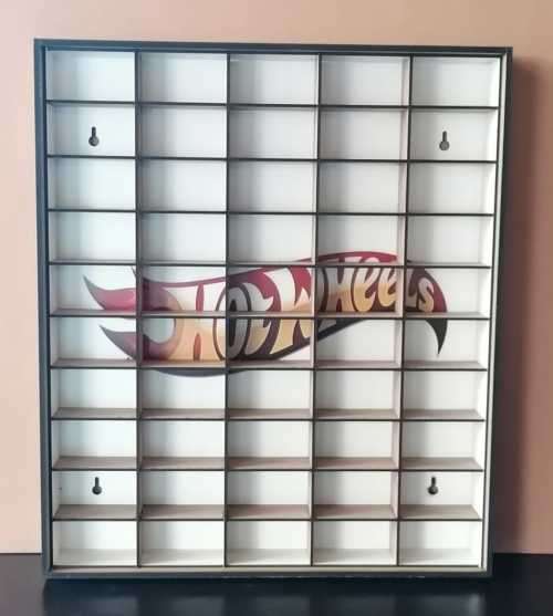 Hotwheels 1/64 scales display rack. Takes 50 cars.