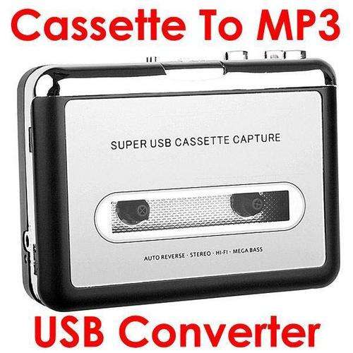 USB Tape Cassette to Mp3 Converter! Convert and Save your keep sake music to Mp3 files!