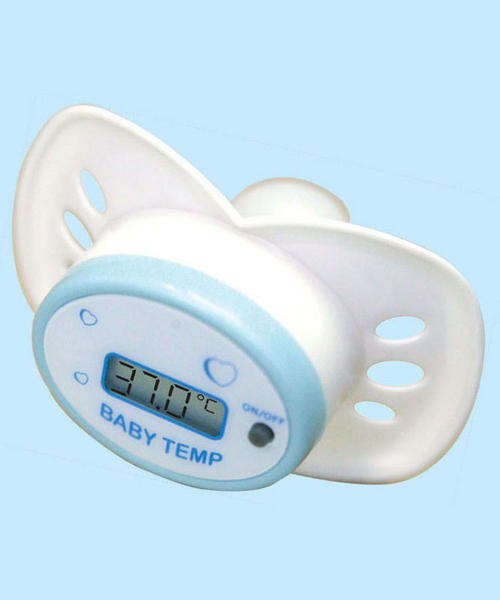 A New Age Necessity, a Pacifier with Thermometer