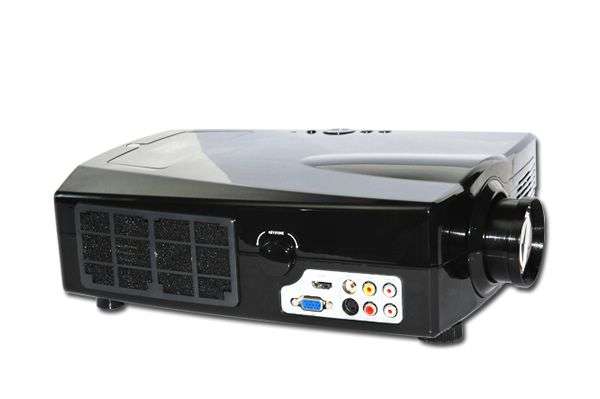 Big screen Movie & TV projector. 2000 Lumens. Built in TV + Extra lamp and mounting bracket.