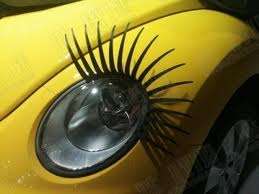 2 x Car Headlight Eyelashes. 1For the left headlight and 1 for the right. In Stock!