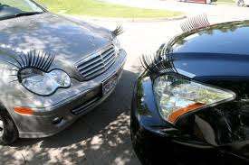 2 Sets = 4 x Car Headlight Eyelash FREE SHIPPING! A Great New Accessory to pimp your cars Headlights