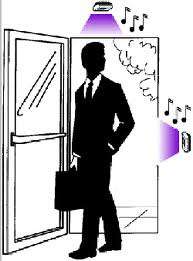 Motion Sensor Wireless  Door Entry Alarm with 32 Music Chimes and voice greeting