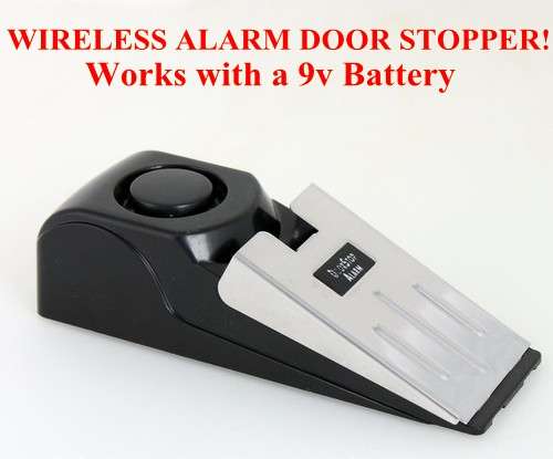 NEW Security Door Stop Alarm System! BRILLIANT NEW WIRELESS ALARM SYSTEM!