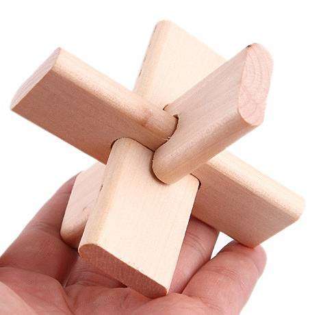 Windmill wooden puzzle! An Ancient Chinese puzzle will keep you busy for hours!