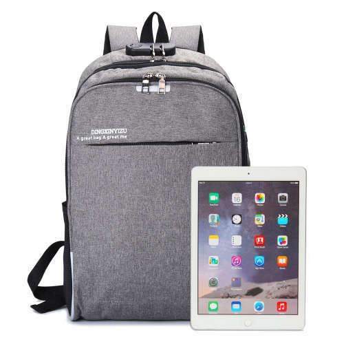 Reflective Anti-theft Lock Laptop Backpack Shoulder Bag with USB Port