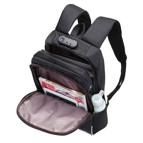 Reflective Anti-theft Lock Laptop Backpack Shoulder Bag with USB Port