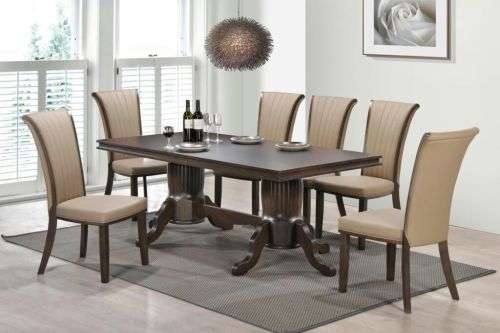 9 piece dining room set solid wood