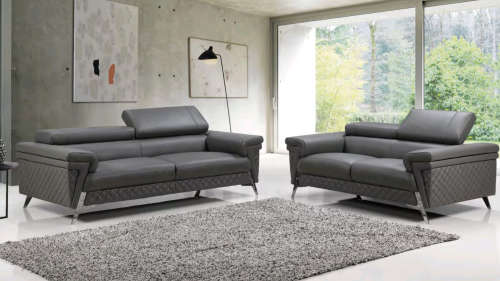 Daisy 3+2+1 lounge suite sofa set genuine leather uppers