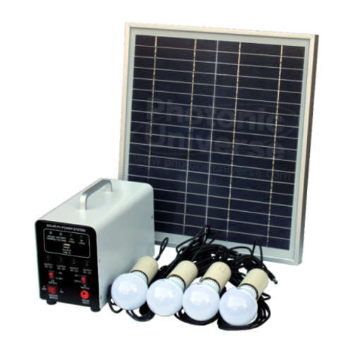 SOLAR PANEL LIGHT KIT 4 LED LIGHTS