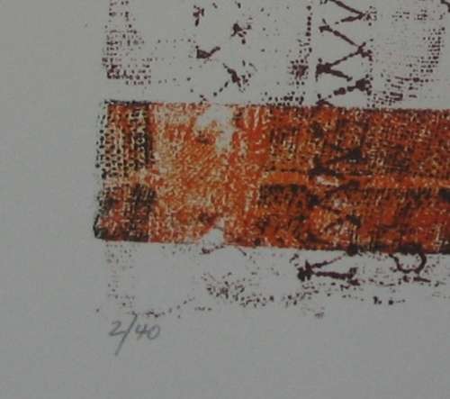 HANNES HARRS: Three BaKuba Collages: book & slipcase. PLUS signed numbered etching.