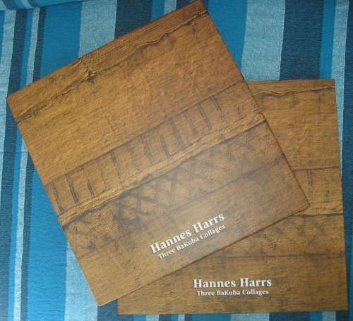 HANNES HARRS: Three BaKuba Collages: book & slipcase. PLUS signed numbered etching.