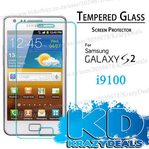 Samsung Galaxy S2 i9100 Tempered Glass Screen Guard - CHEAP SHIPPING :)