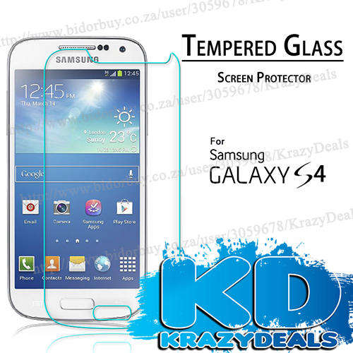 Samsung Galaxy S4 i9500 i9505 Tempered Glass Screen Guard - CHEAP SHIPPING :)