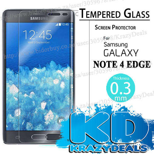 Samsung Galaxy Note 4 Edge Tempered Glass Screen Guard - CHEAP SHIPPING :)