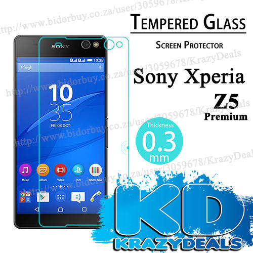 Sony Xperia Z5 Premium Tempered Glass Screen Guard - CHEAP SHIPPING :)