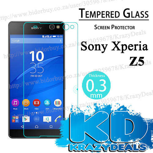 Sony Xperia Z5 Tempered Glass Screen Guard - CHEAP SHIPPING :)